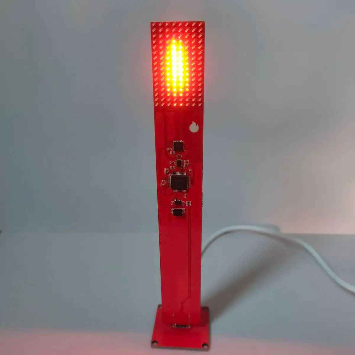 Creative Desktop Ornament, Electronic Candle Simulation, Flame Pixel Torch, E-sports Room Atmosphere, Home Decoration Art Gif