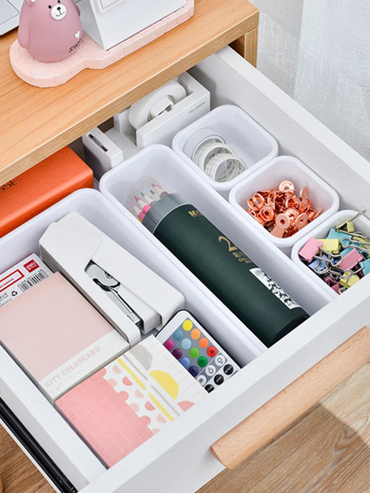 8pc/set Storage Drawer Storage Box Sundries Jewellery Holder Make Up Organizer Box Kitchen Bathroom Storage Trays Closet Cove