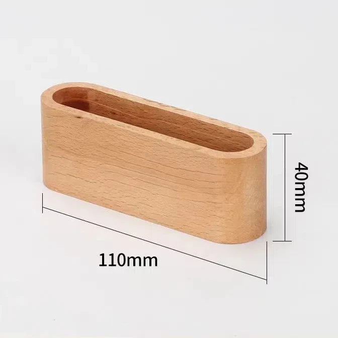 Wooden Business Card Holder Note Holder Display Rack Card Holder Office Supplies Stationery Desktop Accessories Storage Box -