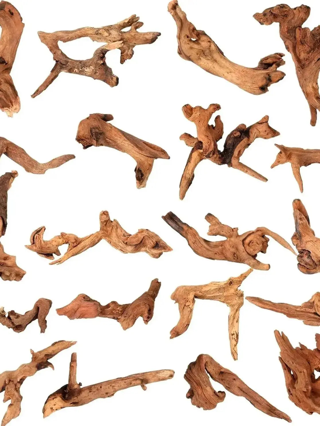 3/6PCS Natural Small Driftwood for Aquarium Decor Fish Tank Decorations Decor Assorted Driftwood Branch Reptile Tank Wood Dec