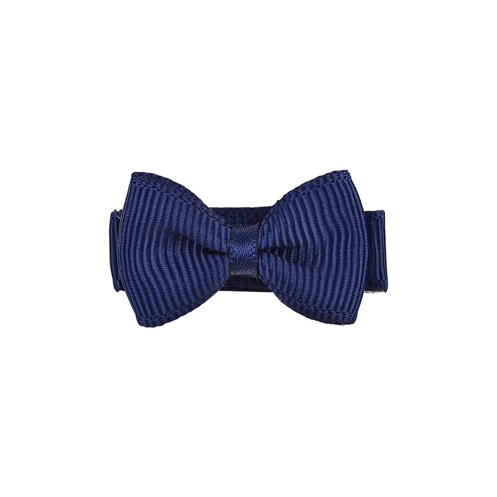 1.2 Inches Solid Colors Mini Hair Bows With Clip For Kids Girls Hairgrips Ribbon Covered Safety Bows Headwear Hair Accessorie