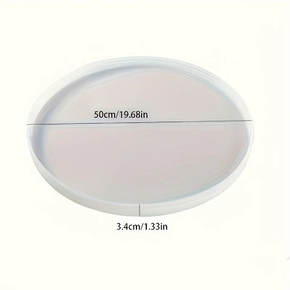 Extra-Large Resin Table Mold 14/20-inch Round Silicone Epoxy Resin Mold Suitable for River Tables, DIY Crafts, and Round Deco