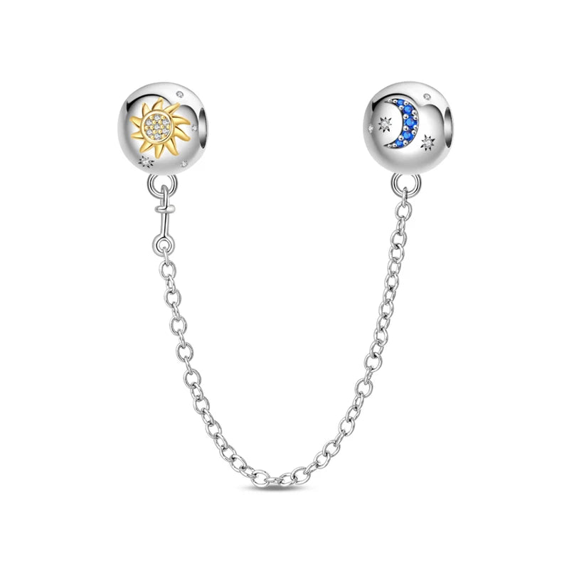 925 Sterling Silver Charms Fit Original Bracelets Star Moon Sun Spaceman Pendant Beads DIY Women Necklaces Jewelry