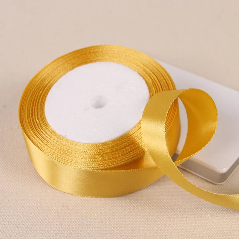 6/10/15/20/25/40/50mm Satin Ribbons DIY Artificial Crafts Wedding Party Supplies Handicraft Sewing Accessories Material 22met