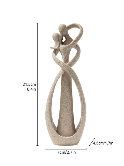 Nordic Style Creative Home Decor: Embracing Couple Sculpture for Office, Bookshelf, Living Room, Bedroom, Tabletop Decoration