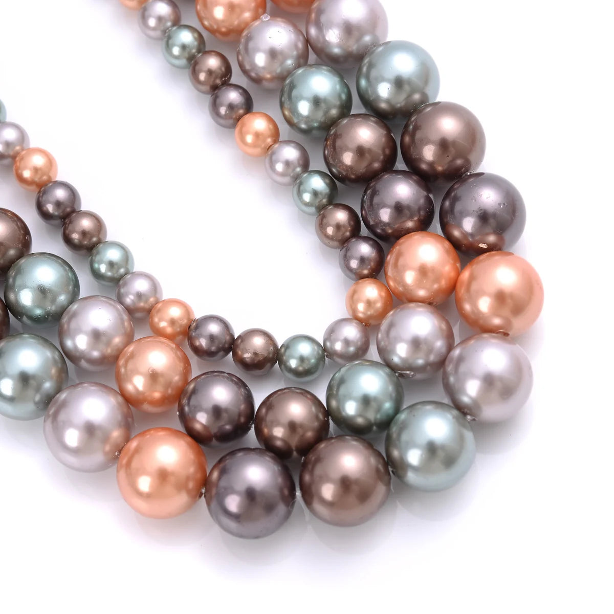 Natural Freshwater Shell Pearls Beads Round Loose Spacer Beads for Jewelry Making DIY Bracelet Necklace Accessories 4 6 8 10m