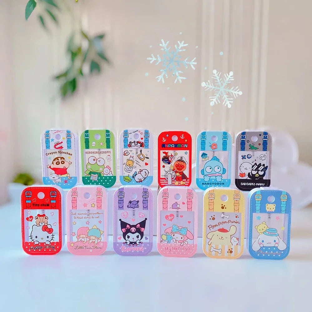 Sanrio Travel Perfume Bottle Refillable Melody Alcohol Bottle Kawaii Kuromi Cinnamoroll Gifts Boys Kids Girls Childrens