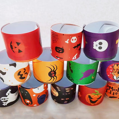 20/50Pcs Halloween Christmas Pattern Wristband Decoration Toys Kids Birthday Party Gifts Pinata Filler New Year's Party Favor