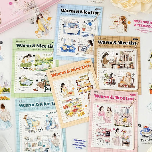 15PCS Scrapbooking Stickers for Journaling Supplies Transparent Journal Sticker for Junk Journal Supplies
