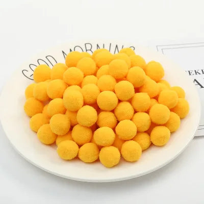 Pompoms 8/10/15/20/25/30mm Soft Pompons Colorful Fluffy Plush Craft DIY Pom Pom Fur Ball Pon Pon Home Decoration Kids Toys 10