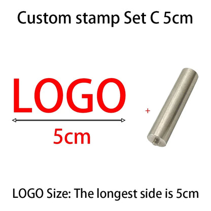 M8 Logo Customized Iron Branding Stamp Personalized Customization Wooden Soldering Iron Seal Customized Leather Stamping Seal