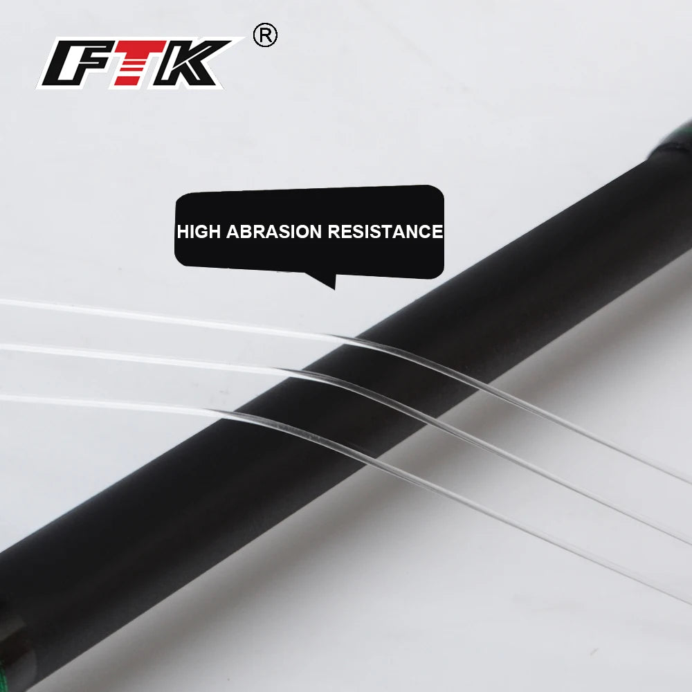 FTK 100m 4.13-34.32LB Fluorocarbon Fishing Lure Line Carbon Fiber Leader Fly Fishing Line Super Soft Line Pesca