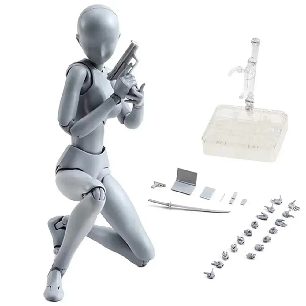 Sketch Draw Figurines Male Female Movable Body Kun Body Chan Joint Pain Anime Figure Shf Action Figure Toy Model Draw Mannequ