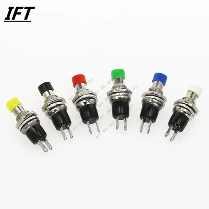 6pcs PBS-110 7MM Momentary Pushbutton Switch Press the reset switch On Off Push Button Micro Switchs Normally closed NC or NO
