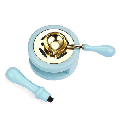 DIY Sealing Wax Spoon Bead Melting Heater Lacquer Furnace Solid Wood Stove Seal Supplies For Stamp Wax Stamp Craft Wedding Gi