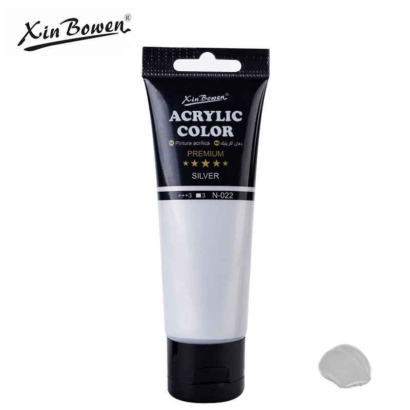 75ml Acrylic Paint for Wall Art Student DIY Graffiti Shoes Waterproof Sun Resistant Textile Painting Materials