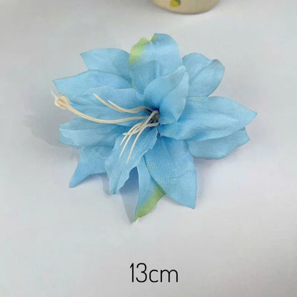 Retro Lily Flower Hairpin Valentine Headwear Girl Aesthetic Side Clip Hair Accessories Artificial Floral Hair Clip Festival G