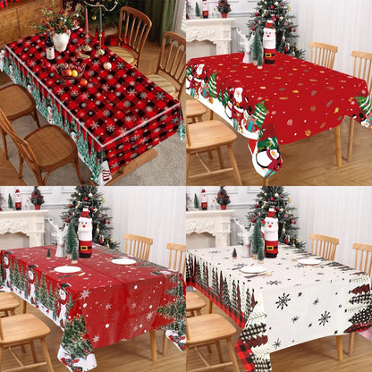Disposable Christmas Tablecloth Merry Christmas Decors for Home 2024 Table Cover Xmas Ornament Navidad Natal New Year Gift 20