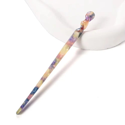 Chinese Style Hair Sticks Vintage Acetate Resin Chopstick Women Hairpins Hair Clip Pin Headwear Wedding Hair Jewelry Accessor