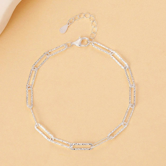 925 Sterling Silver Hollow Heart Bracelets For Women Girls Vintage Korean Design Double Layer Beads Bracelet Party Jewelry Gi