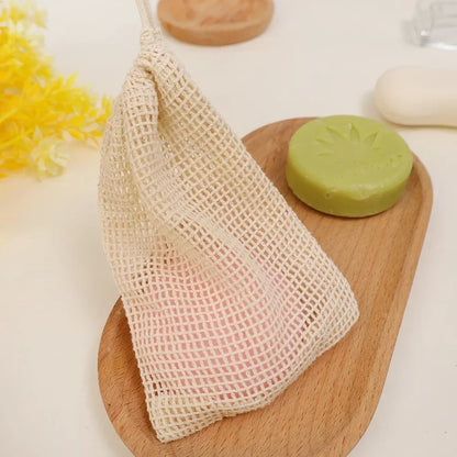 Soap Foaming Net Mesh Bags Bath Washing Tools Body Cleaning Bubble Helper Mesh Deep Cleaning Home Bathroom Exfoliating Suppli