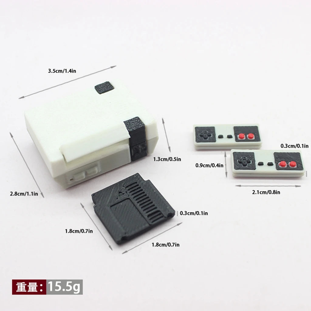 1/12 Dollhouse Miniature Game Console Mini Nostalgic Red And White Machine TV Game Console Model Doll Accessories Toys - 1 se