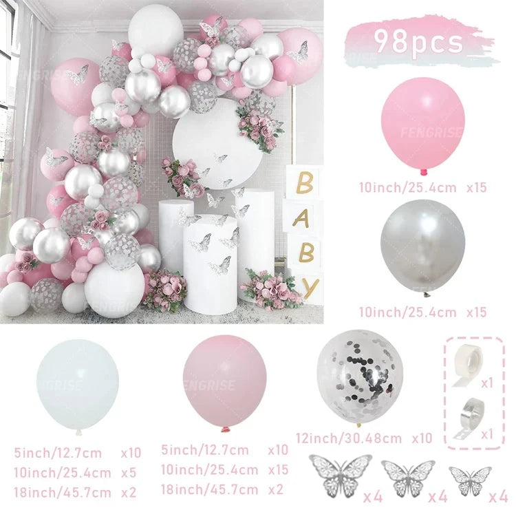 Balloon Garland Arch Kit Birthday Party Decoration Girl Birthday Foil Balloon Bridal baptism Decor Globos Wedding Party Suppl