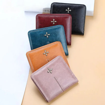 2025 Fashion Slim Women Wallets Mini Card Holder PU Leather Short Desigh High Quality Female Purse Coin Holder Women Wallets