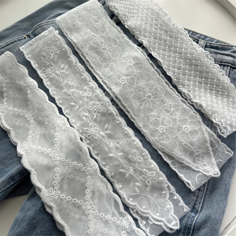 Sweet Lace Elastic Bow Tie Bohemian Waist Chain Belt for Women Fashion Sweater Chain Waist Seal Body Decor Accessories