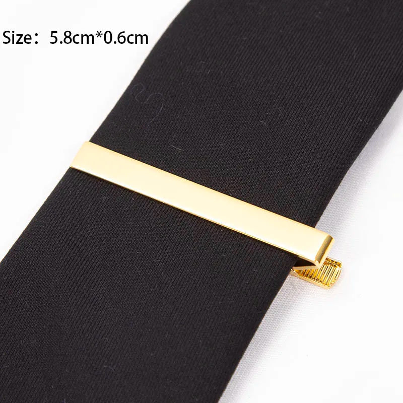 New Tie Clips for Men's Metal Necktie Bar Dress Shirts Tie Pin for Wedding Ceremony Metal Silver Color Tie Clip Man Accessori