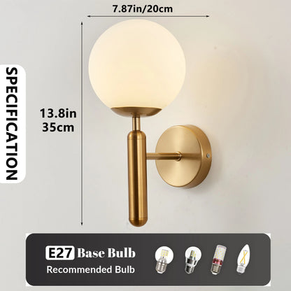 Modern Indoor Wall Light Lamp Suitable For Bedroom Bedside Living Room Home Decor Light Fixture - Gold