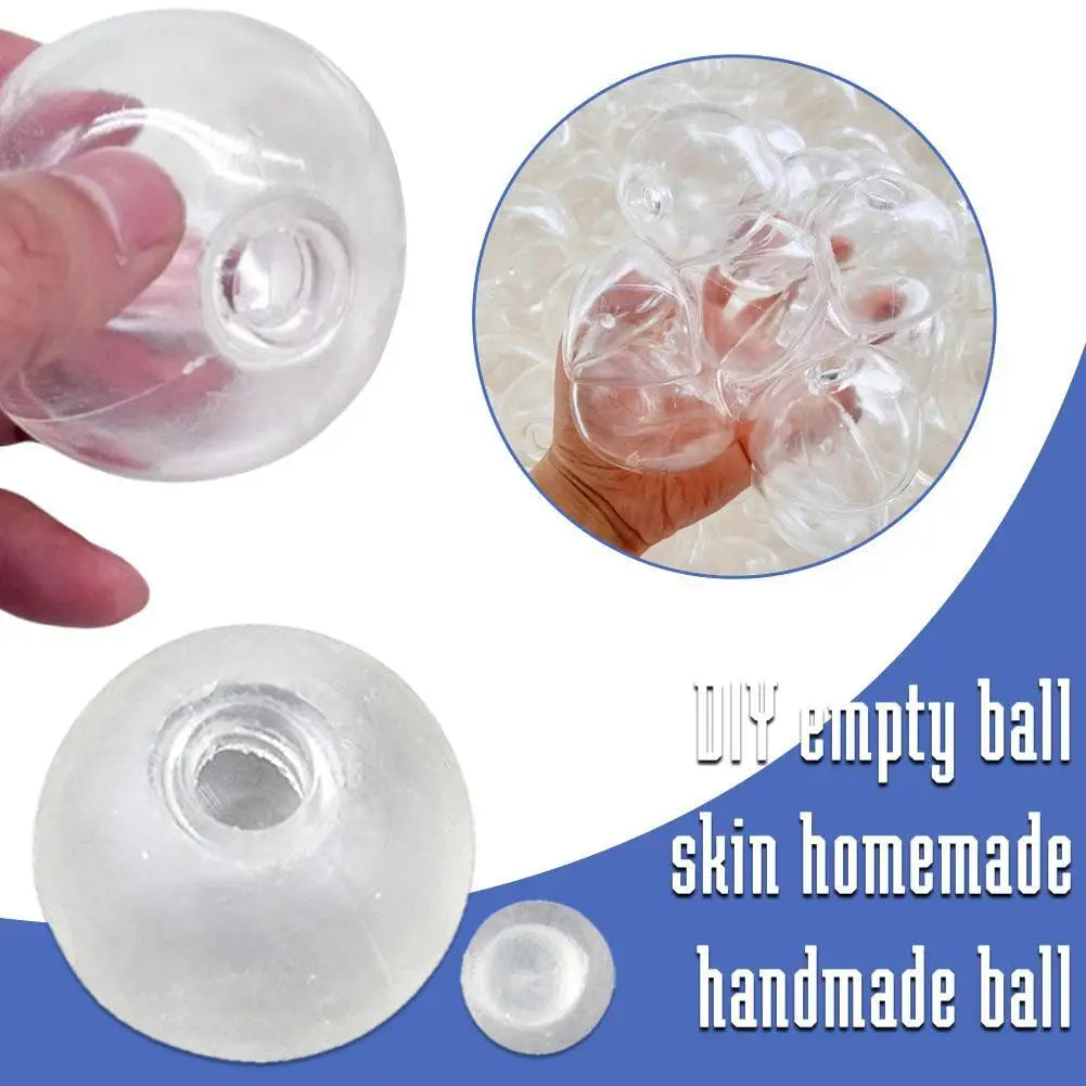 10PCs Sphere Jewelry TRP Casting Molds Tools DIY Empty Ball Skin Handmade Ball Decompression Slow Rebound Toy