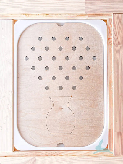 Children's Sensory Tray Table Color Hairball Game Wooden Tile Montessori Early Education Toys Kids Toys Educational Accessori