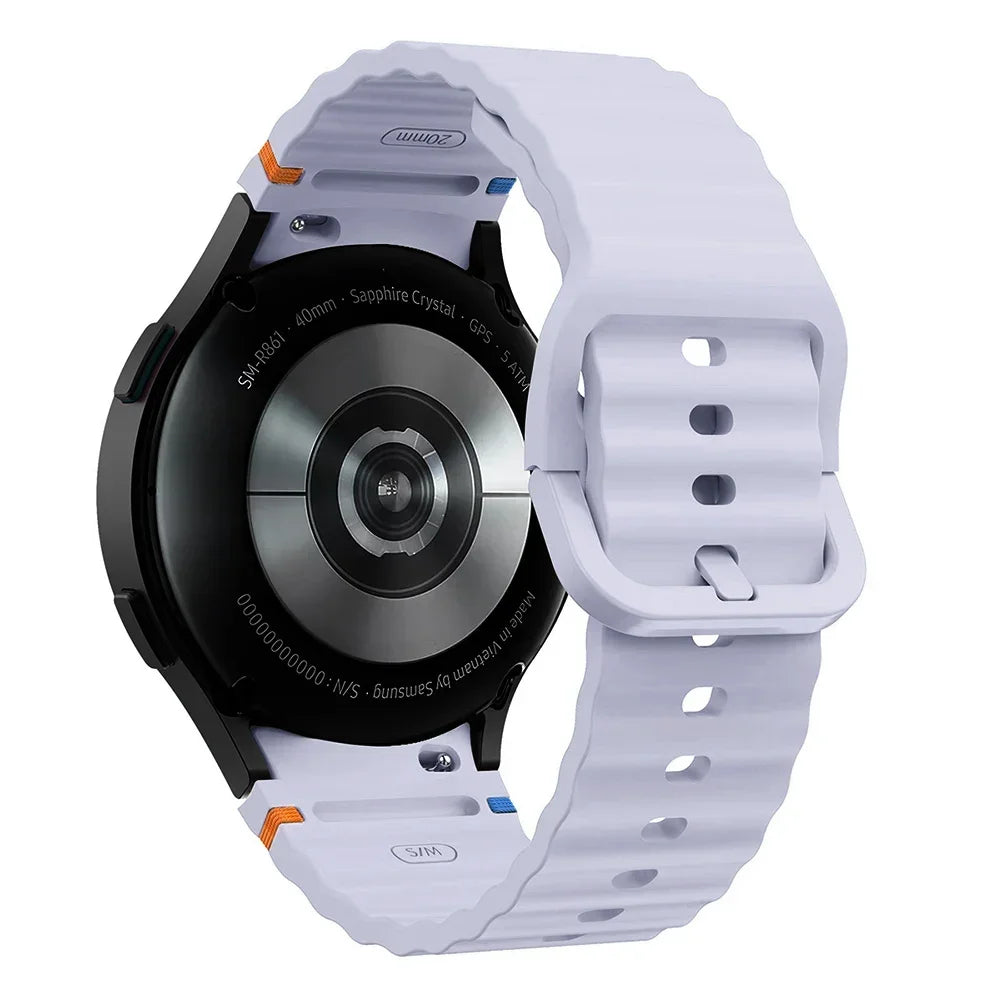 Original Silicone Band for Samsung Galaxy Watch 7 FE 6 4 Classic 5 Pro 44mm 40mm 43mm 47mm 45mm Bracelet Galaxy Watch6 7 Stra