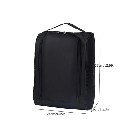 Portable Golf Shoe Bag Oxford Cloth Shoe Carrier Bags Breathable Lightweight Golf Handbag Dustproof Football Tennis Shoe Bag