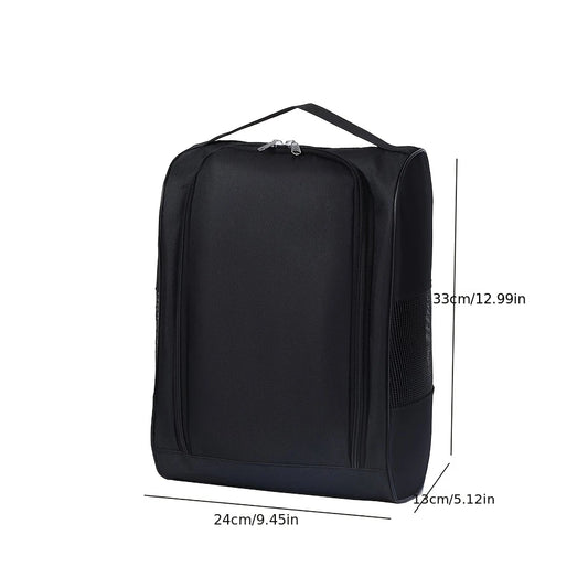 Portable Golf Shoe Bag Oxford Cloth Shoe Carrier Bags Breathable Lightweight Golf Handbag Dustproof Football Tennis Shoe Bag