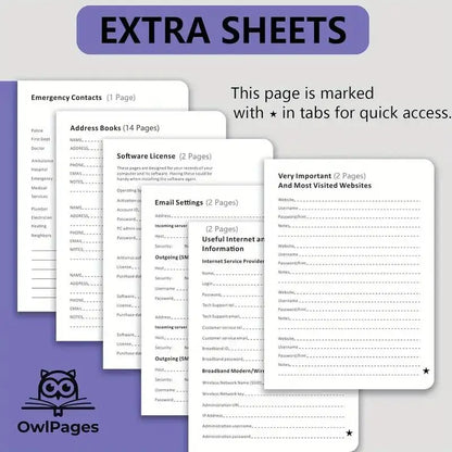 Password Keeper Journal - Organize & Store Passwords Alphabetically with College Ruled Pages, Perfect for Home & Office Organ