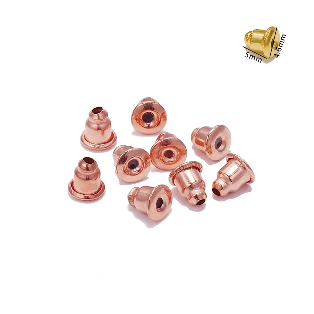 200-2000pcs Soft Silicone Rubber Earring Back Stoppers for Stud Earrings DIY Earring Findings Accessories Bullet Tube Ear Plu