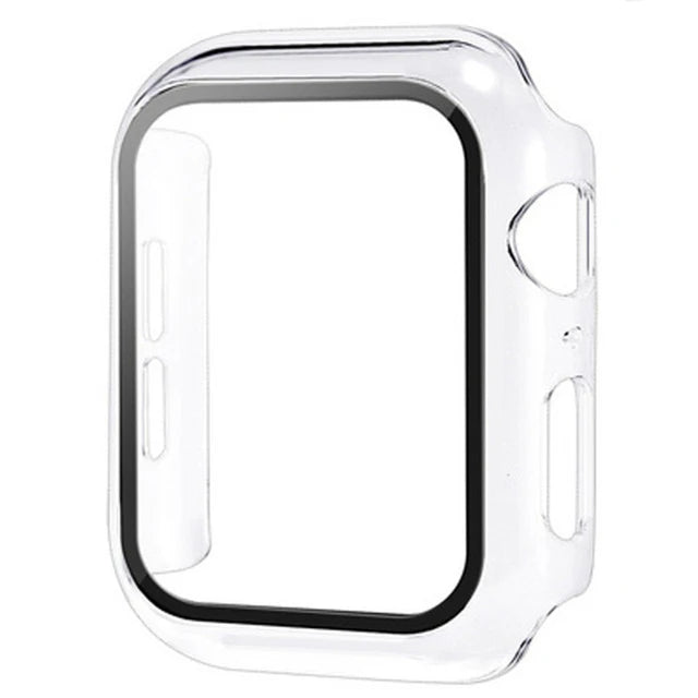 Glass+Cover For Apple Watch Case 11 10 9 8 7 6 SE 5 Accessorie Screen Protector Apple iWatch Serie 44mm 40mm 41mm 45mm 42mm 4