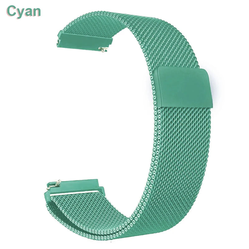 18mm 20mm 22mm Metal Strap For Garmin Vivoactive 3 4 4s 5 6 Band Watch Venu 2 2s 3s SQ Bracelet Venu 4 41mm 45mm Milanese Loo