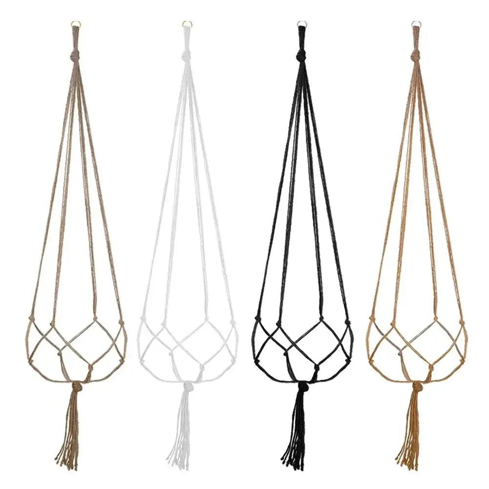 Hanging Plant Pot Hanging Basket Vases with Hook Creative Macrame Suspension Plant Planters for Hanging Flower Pot Net
