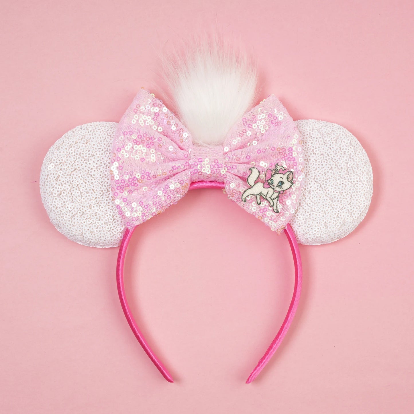 New Christmas Halloween Mouse Ears Headband Cartoon Sequin Bows Headband Birthday Party Princess Cosplay Costume For Women Ad