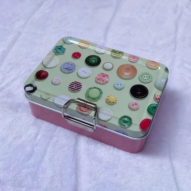 Vintage Metal Storage Canister with Lid – Durable Cookie & Candy Box, Aesthetic Organizer, Ideal Gift for All Occasions - Ora
