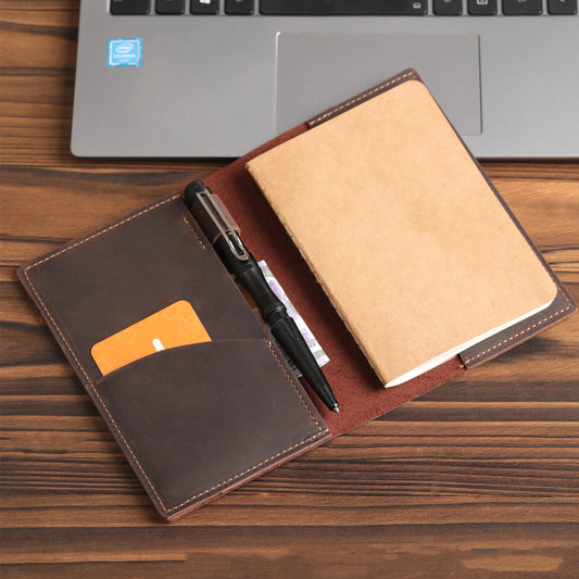 Journal Cover for Field Notes Leather Cover for 3.5" x 5.5" Notebooks (Leather Cover Only)
