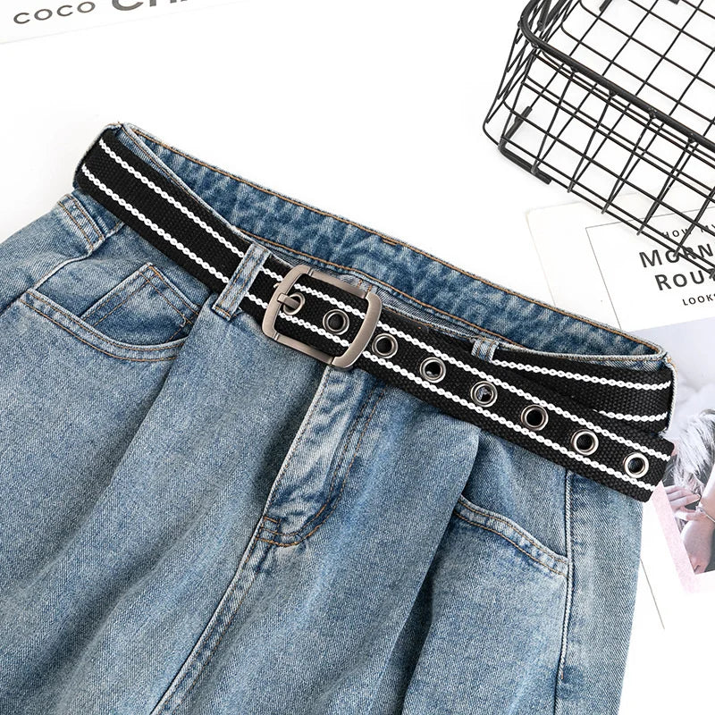 LUDIVIS Canvas Belt Outdoor Tactical Belt Unisex Canvas Belts for Jeans Male Luxury Casual Straps Ceintures