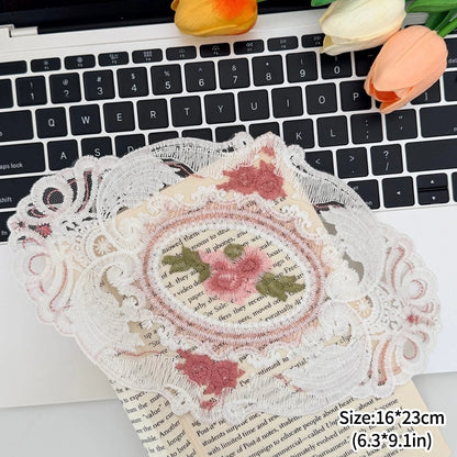 Vintage Lace Coaster Table Cloth Lace Tablecloth Embroidery Placemat Cabinet Furniture Decoration Background Photo Props