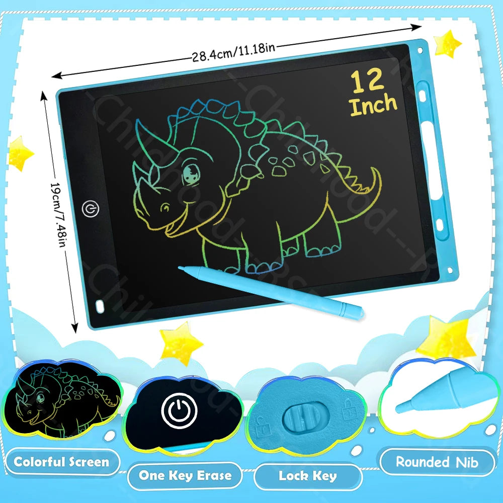 6.5/8.5/10/12 Inch LCD Writing Tablet Electronic Drawing Board Doodle Sketchpad Handwriting Pad Toys for Kids Birthday Gifts