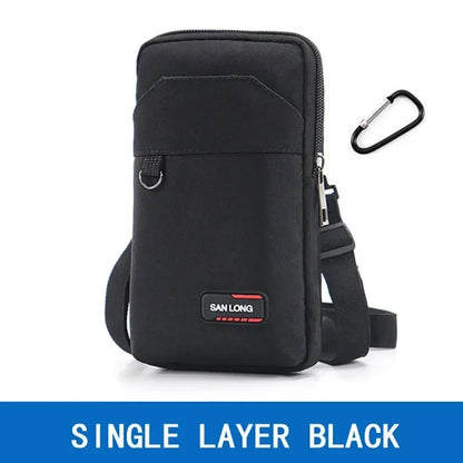 Waterproof Waist Bag Purse Single/double Layer Outdoor Waist Fanny Pack Men Phone Pouch Camping Hunting Tactical Bag with Bel