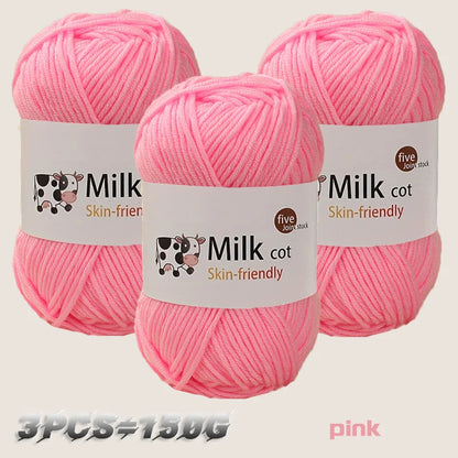 150g milk yarn handmade medium coarse DIY weaving yarn ball for knitting sweaters, hats, scarves and other clothing - 31 medi