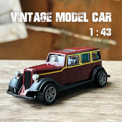 1:43 Alloy Vintage Diecast Car Model Car Classic Cadillacs V8 Pull Back Car Model Miniature Vehicle Replica Gift For Kids Adu
